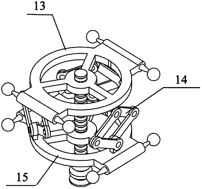 Parallel mechanism of four-degree-of-freedom dual acting platform