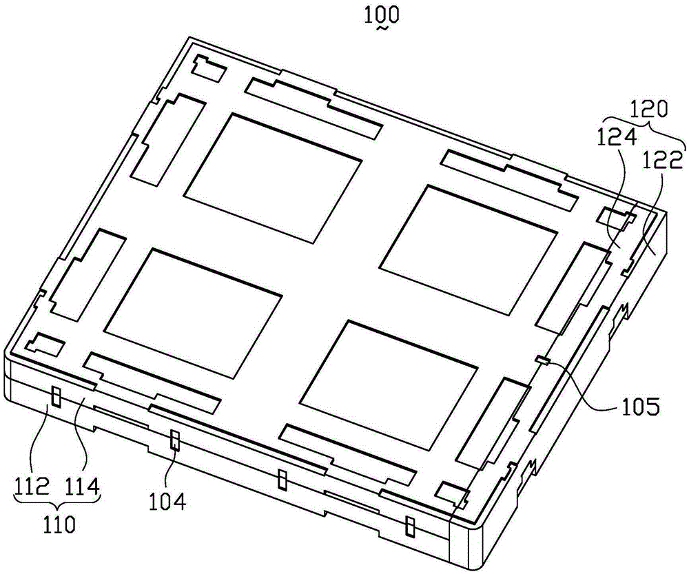 Packaging box structure and glass substrate encapsulating method