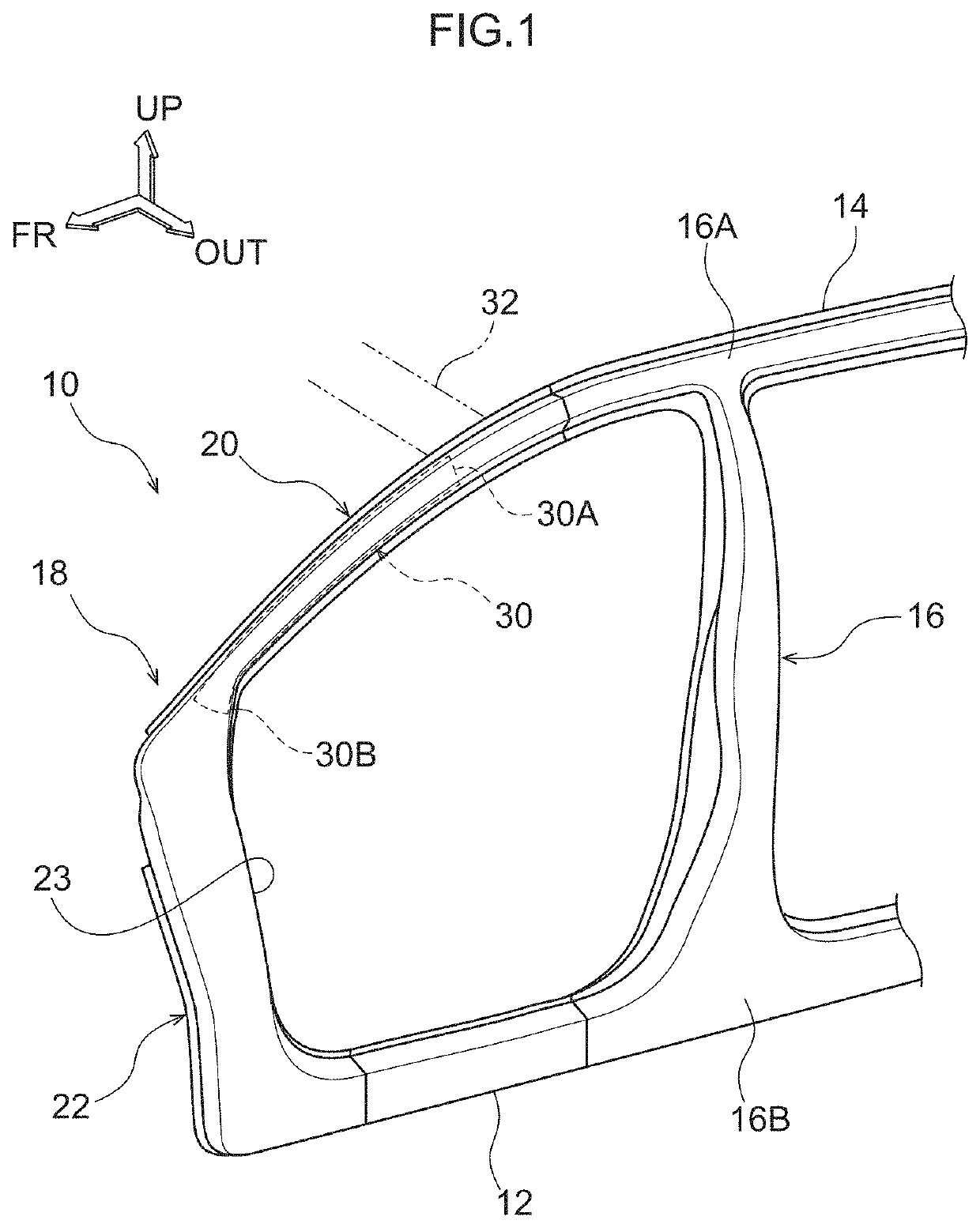 Vehicle side section structure