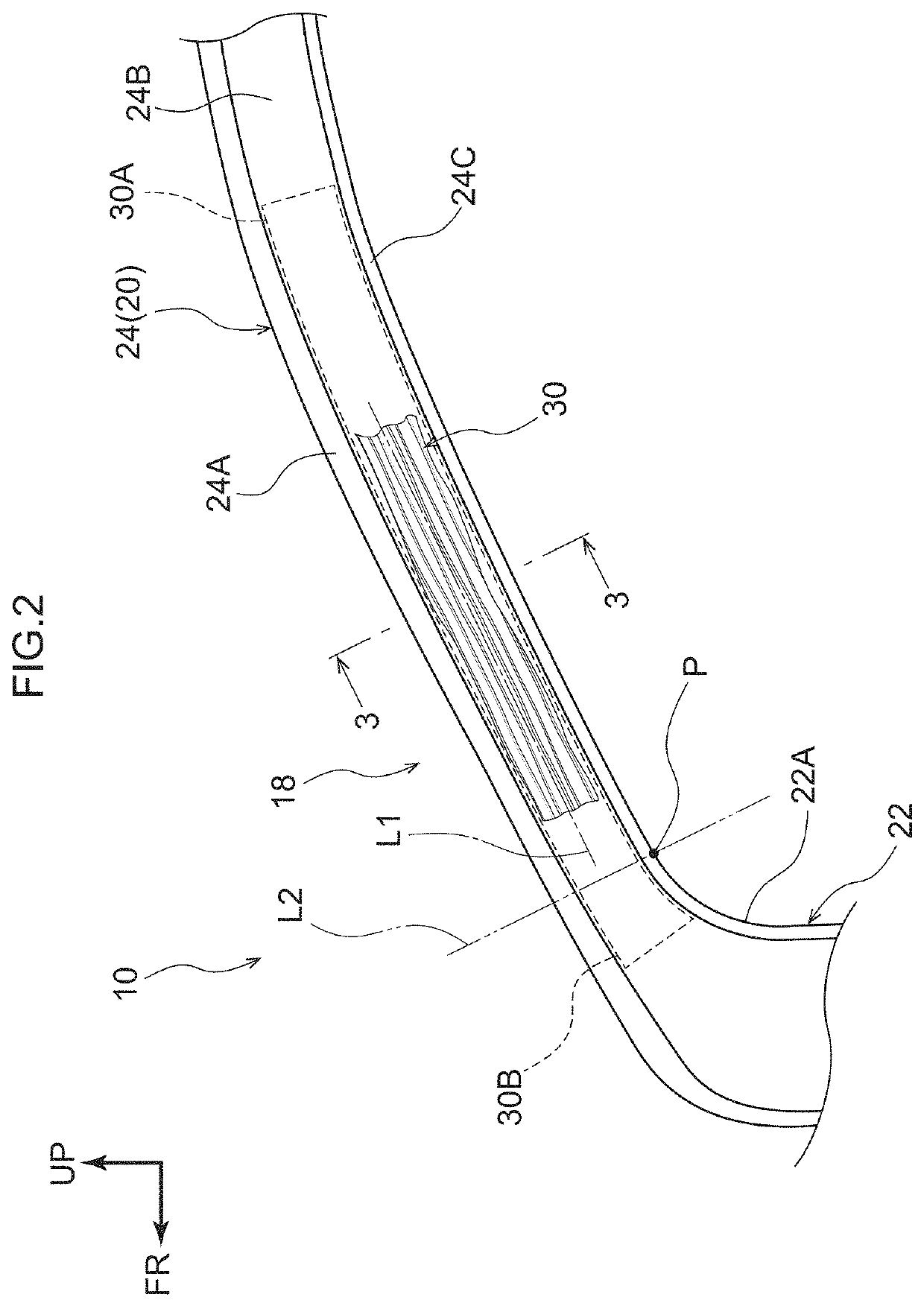 Vehicle side section structure