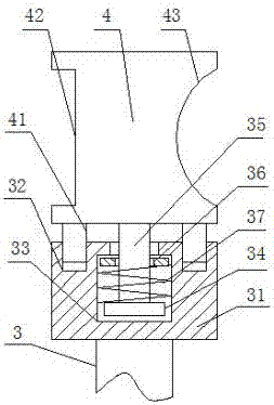 Long-stroke parallel opening and closing type cylindrical pneumatic intelligent industrial robot finger unit