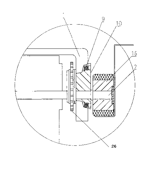 Orbit shuttling load transferring trolley used for stereoscopic warehouse