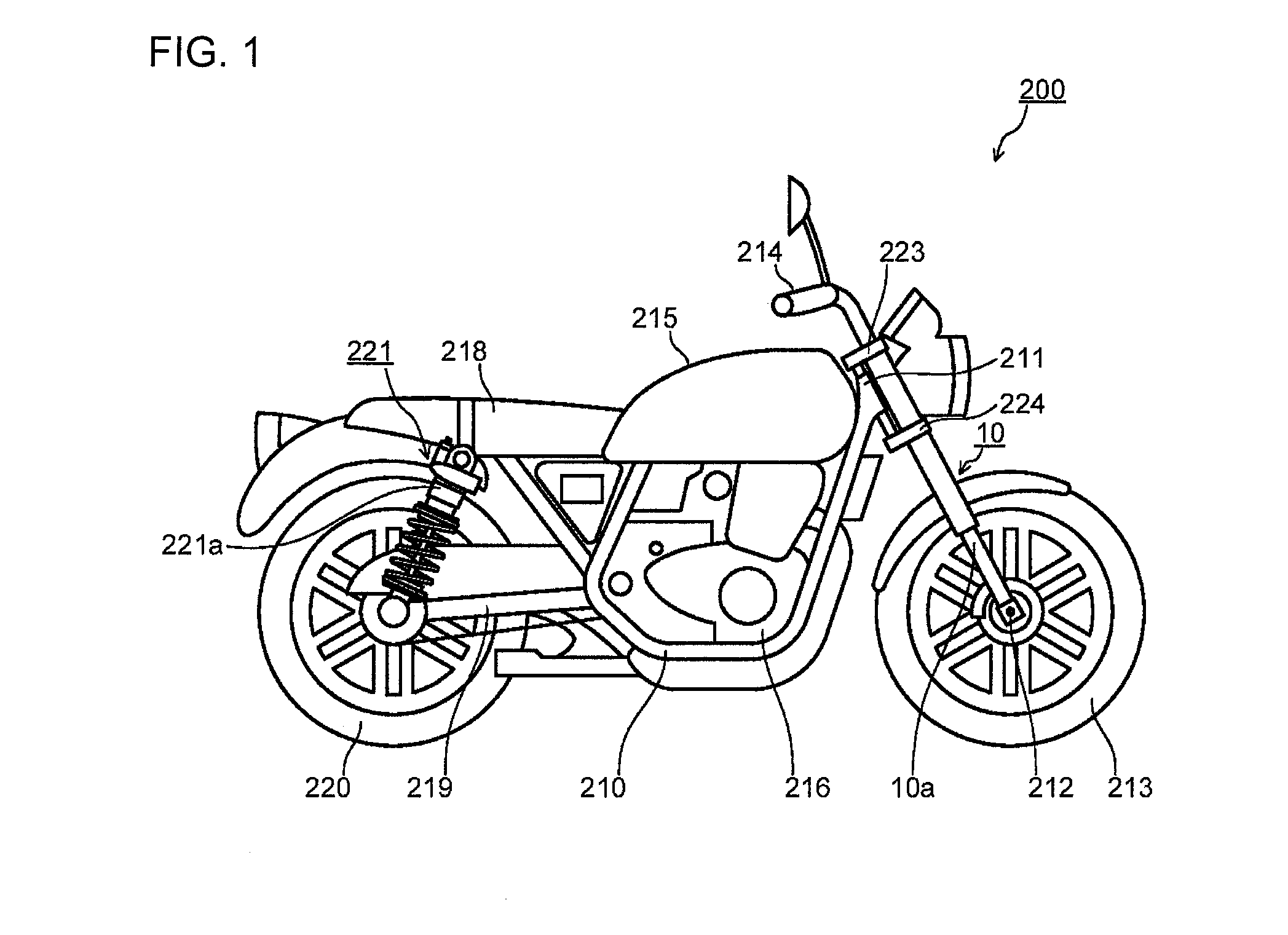 Damping force variable shock absorber