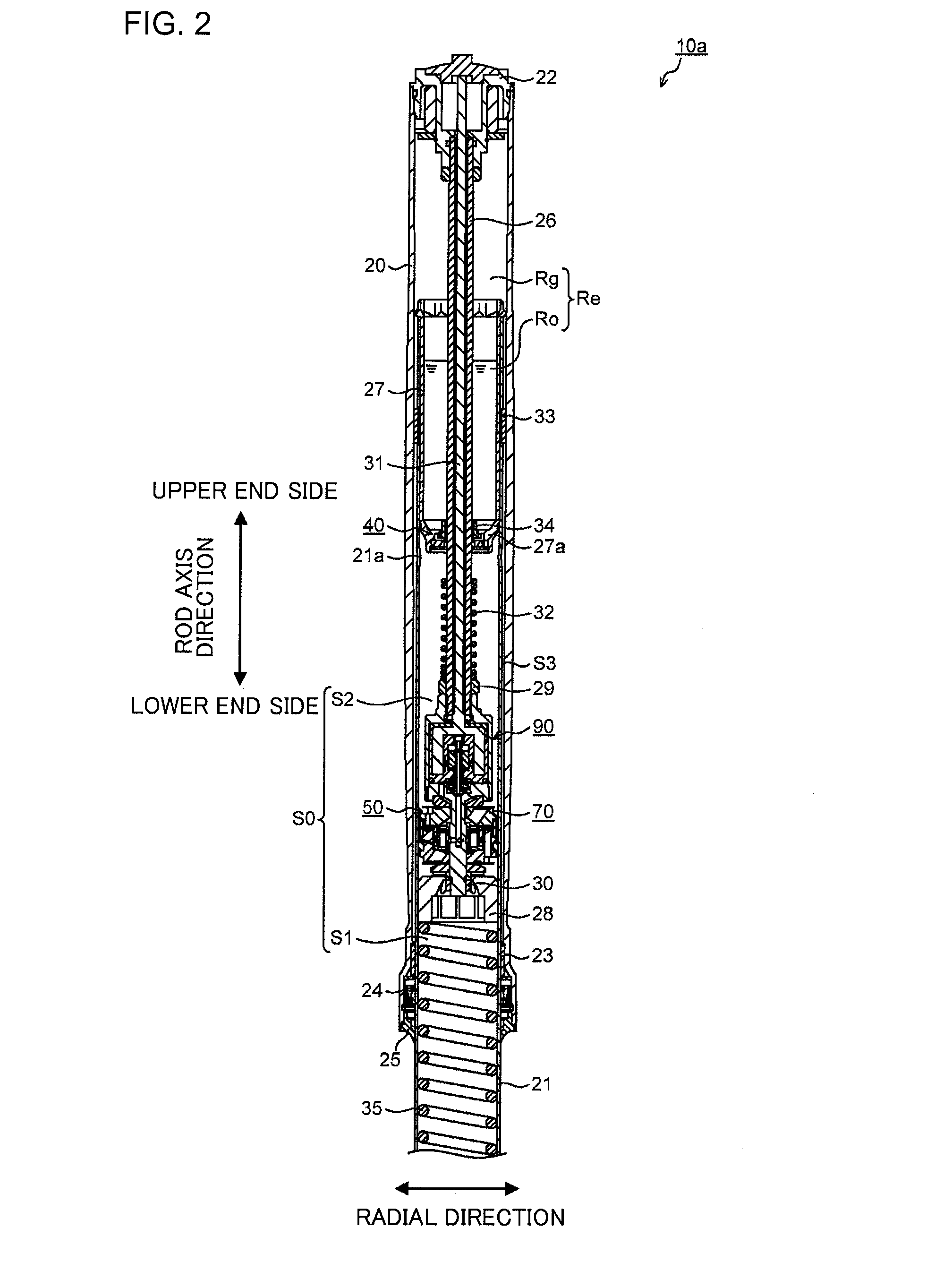 Damping force variable shock absorber