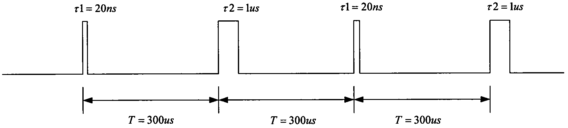 Pulse waveform for field surveillance radar