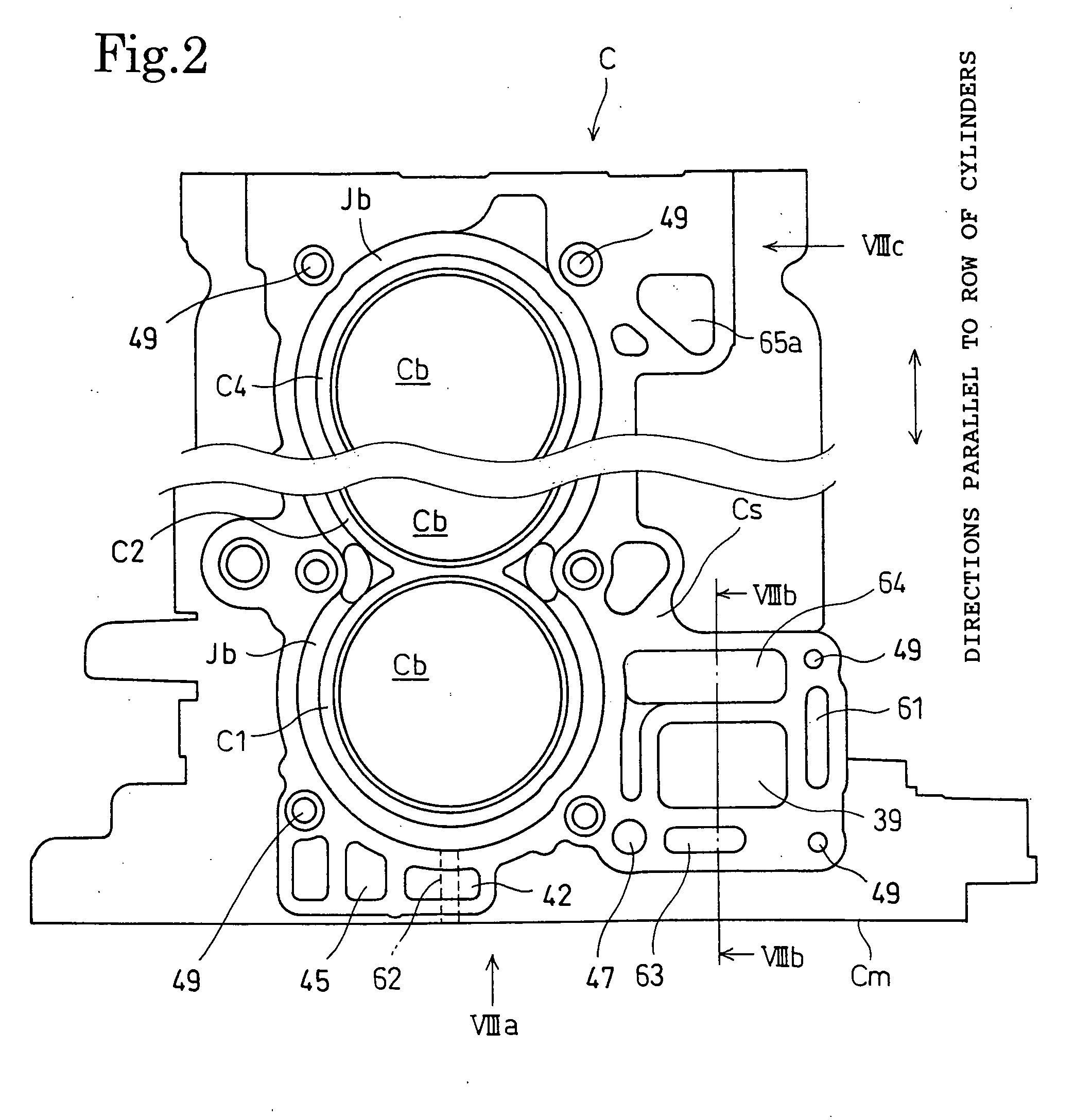 Water-cooled internal combustion engine