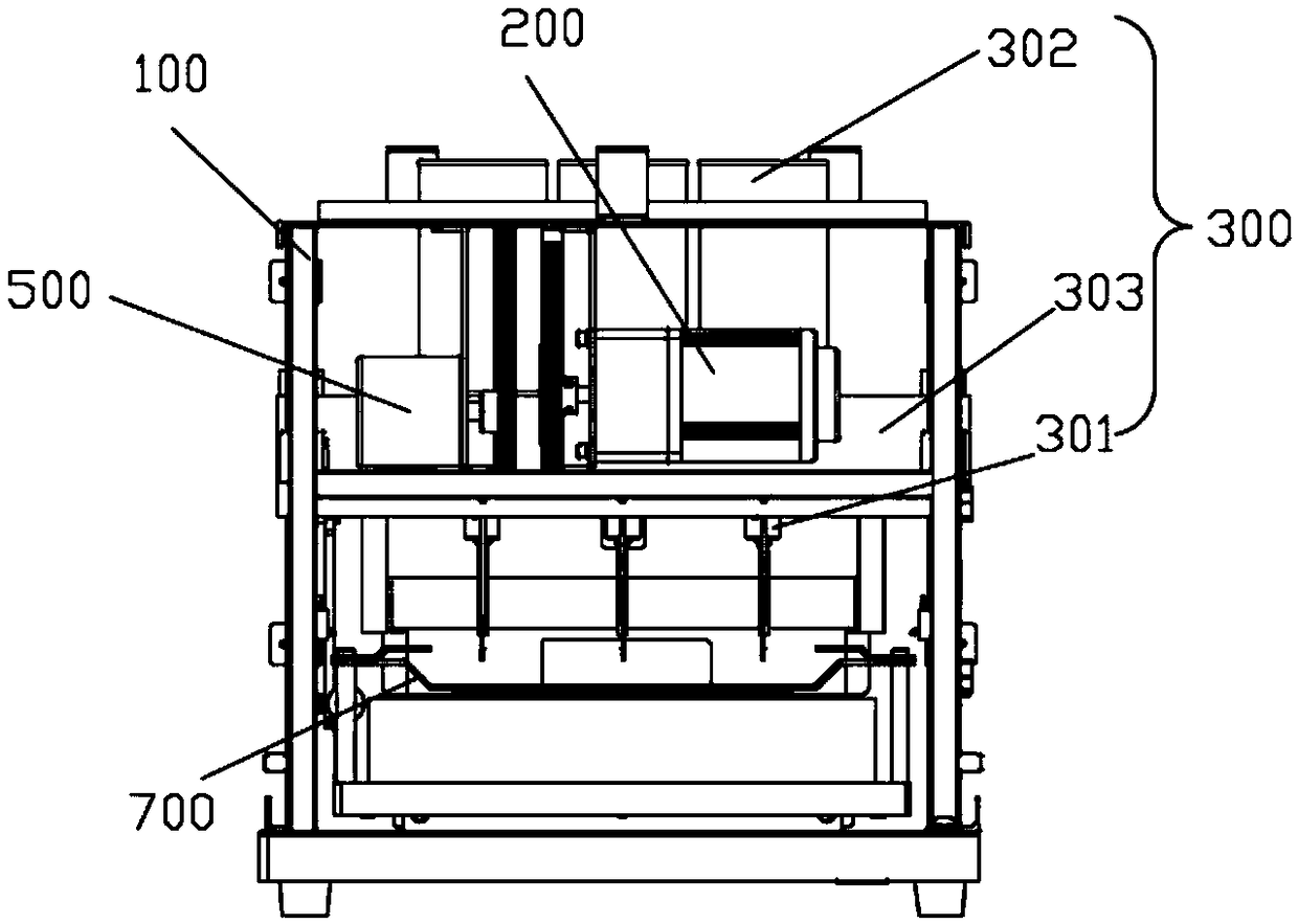 Porous strip thread binding machine and porous strip thread binding method