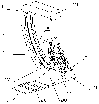 Bicycle parking and picking device