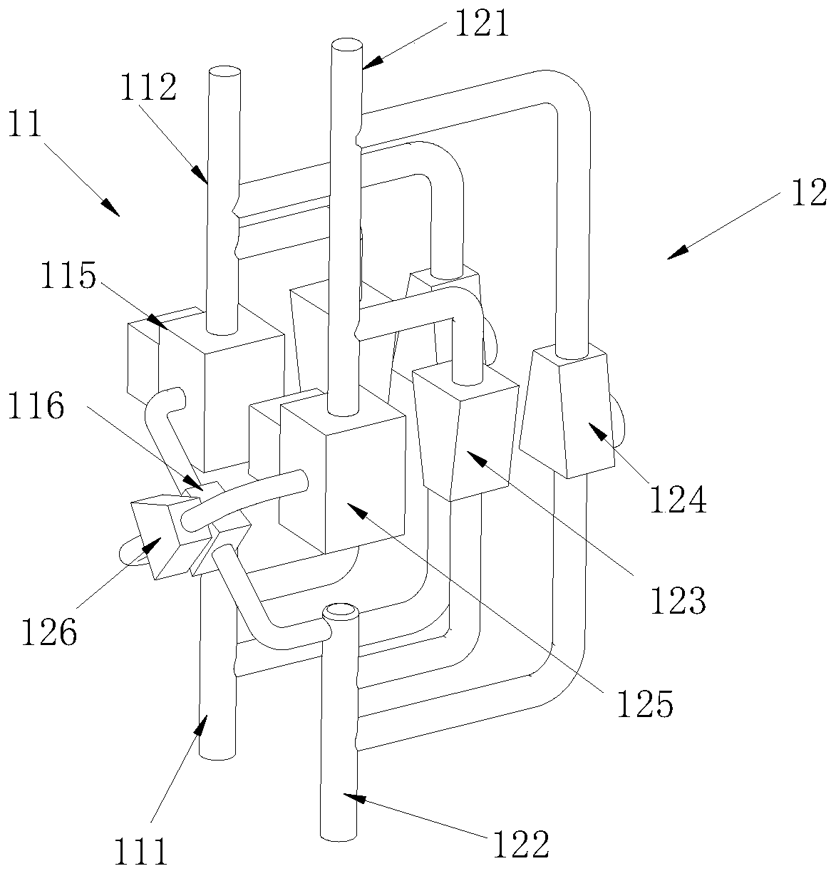 Integral steel platform jacking oil cylinder oil circuit controlling system