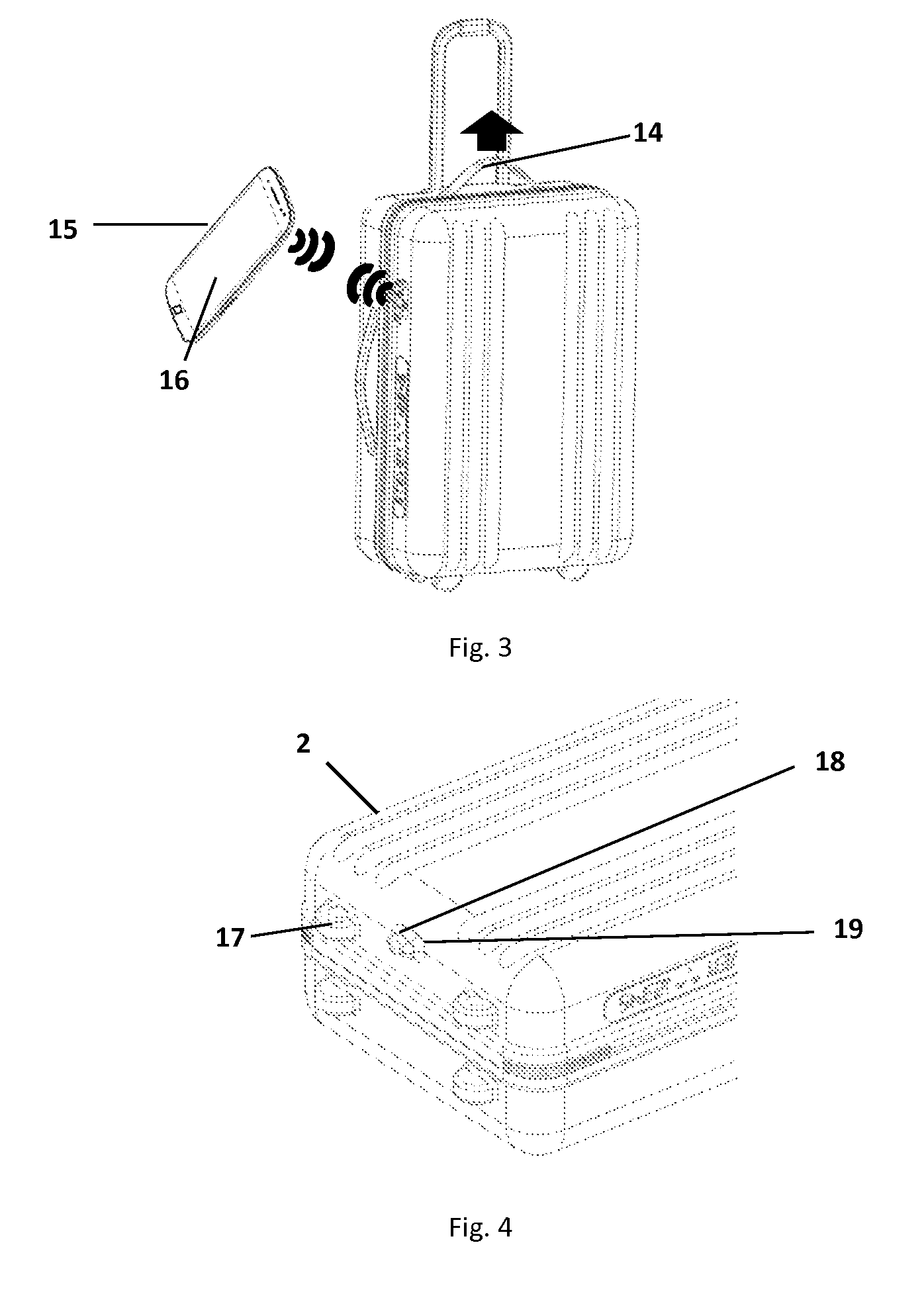 Luggage locking device and baggage handling method