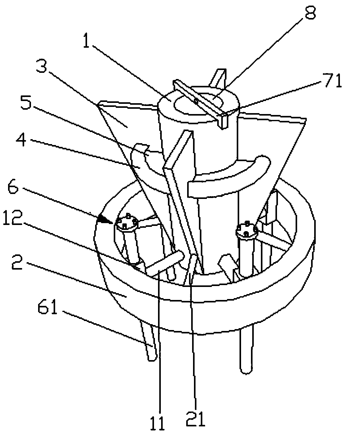 Pile foundation reinforcing device and reinforcing method