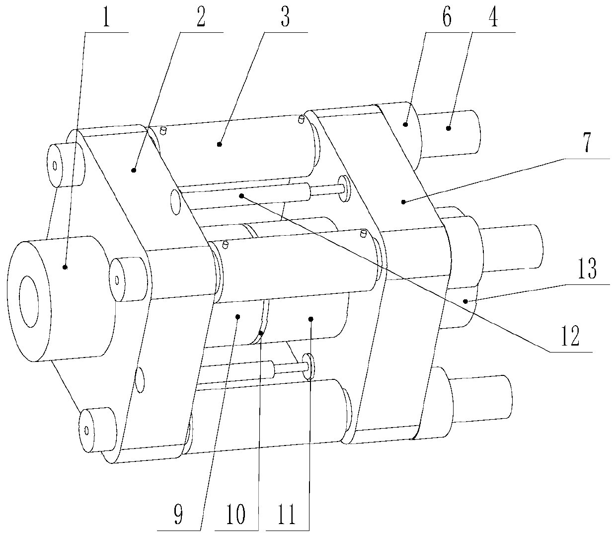 Screw temperature control film clamping device