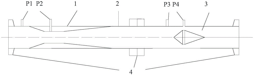 Two-differential-pressure moisture flow on-line measuring device and method