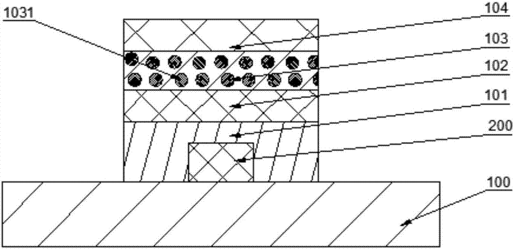 Quantum dot layer reflection type LED packaging device and light fixture