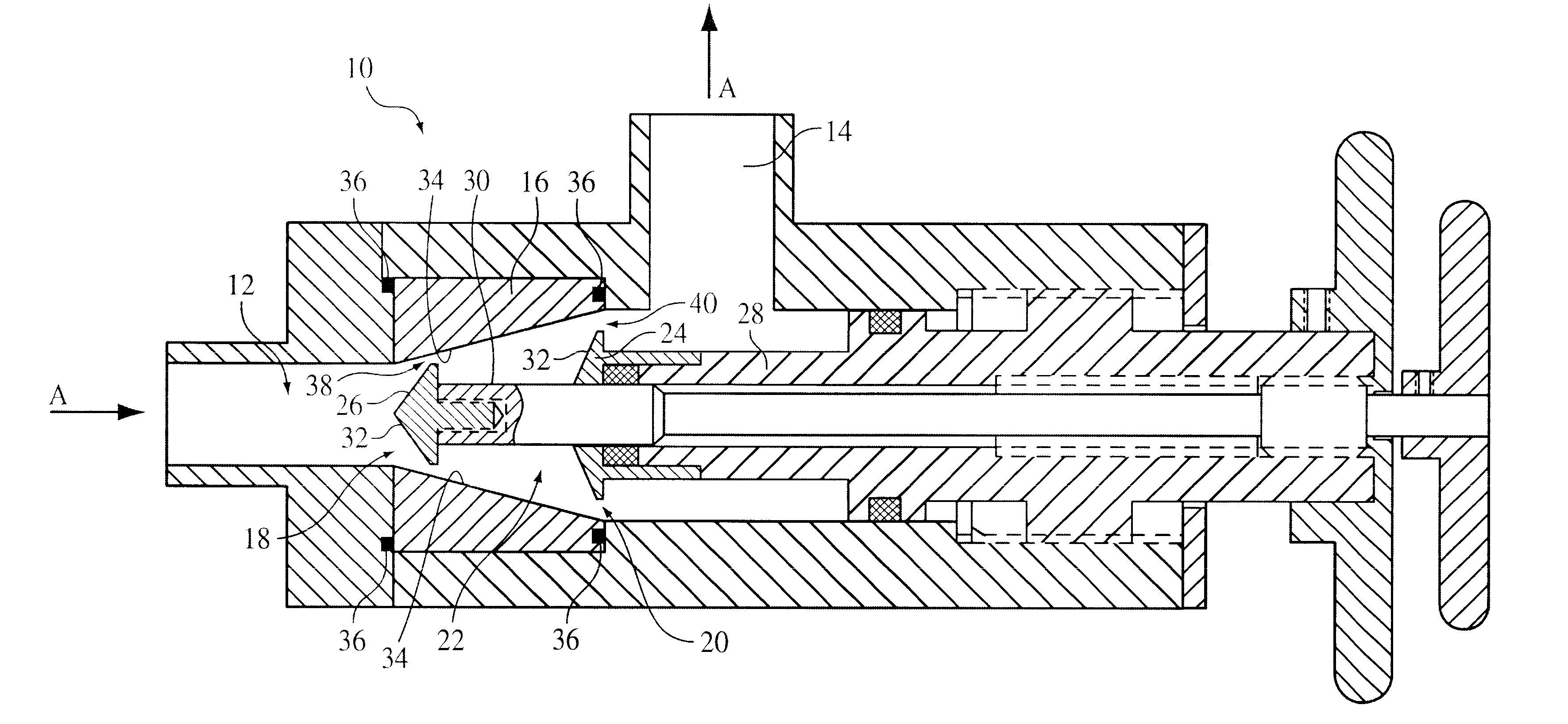 Device and method for creating hydrodynamic cavitation in fluids