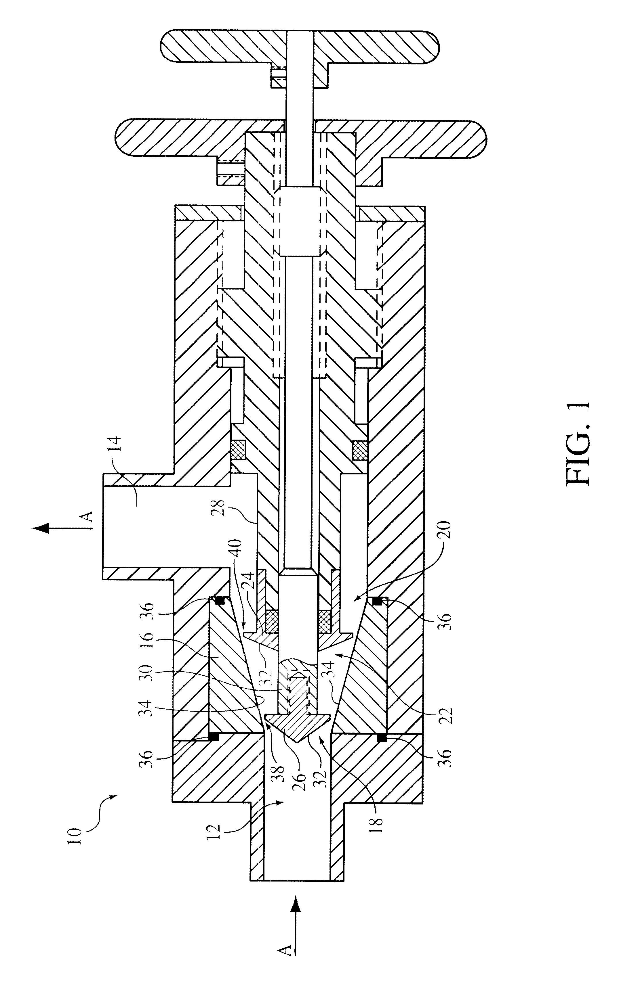 Device and method for creating hydrodynamic cavitation in fluids