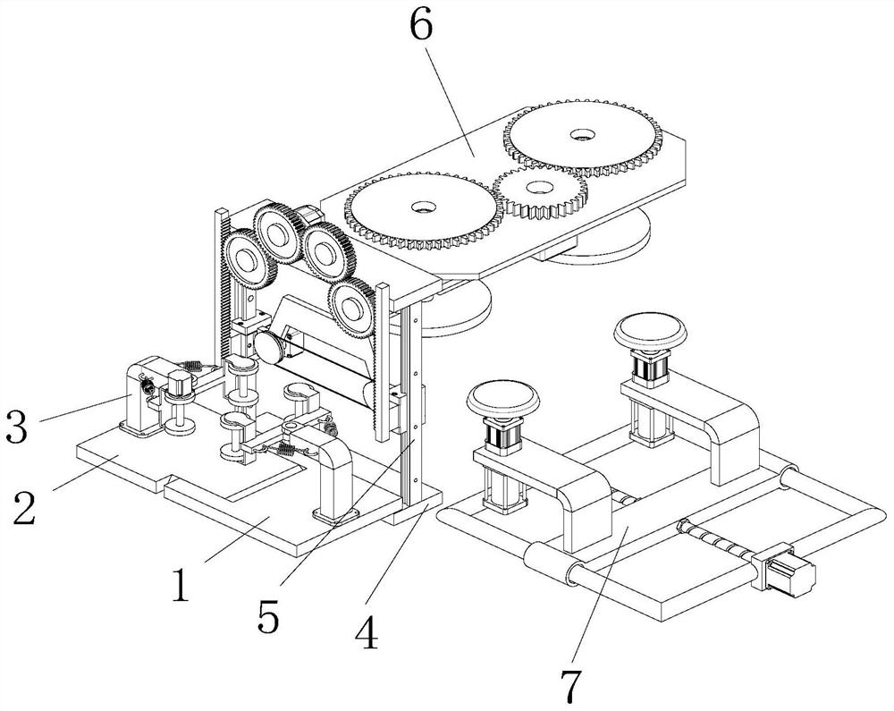 Automobile chassis bearing square tube machining mechanism