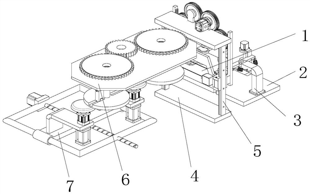 Automobile chassis bearing square tube machining mechanism