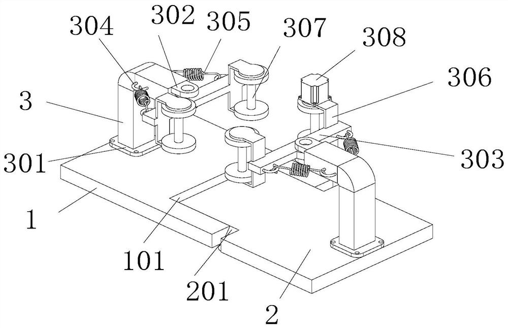 Automobile chassis bearing square tube machining mechanism