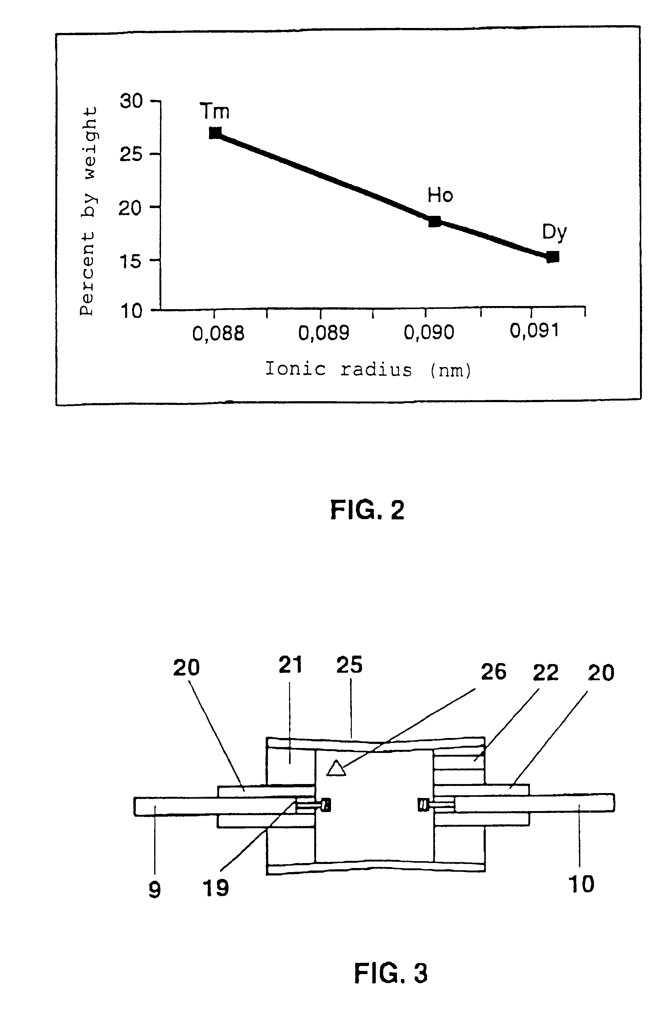 Metal halide lamp with fill-efficient two-part lead-through