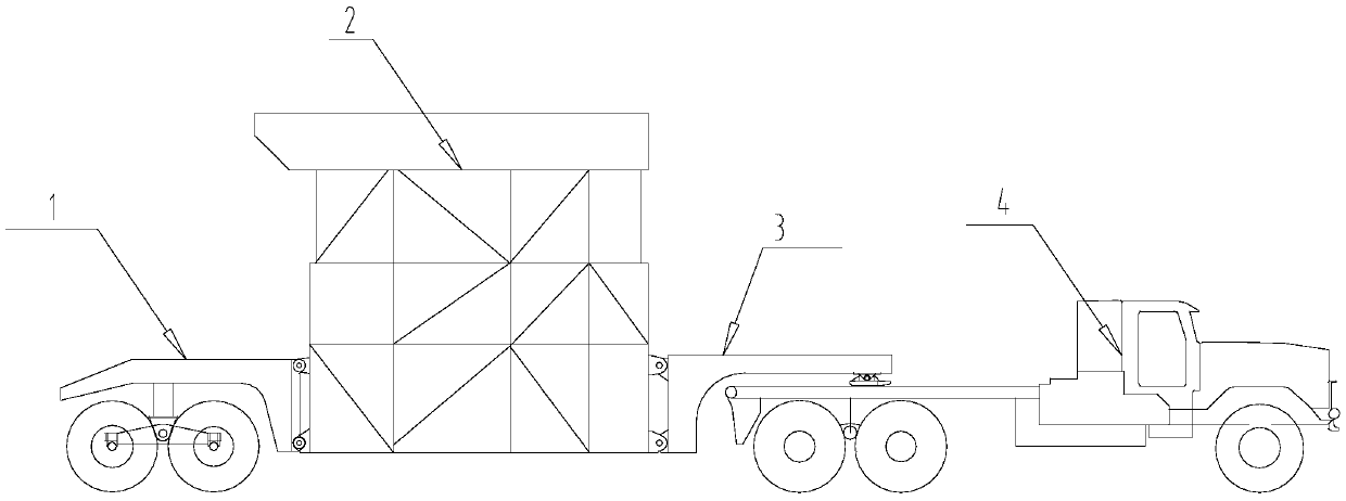 A new type of fast moving drilling rig derrick base structure