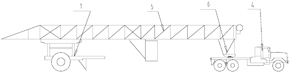 A new type of fast moving drilling rig derrick base structure