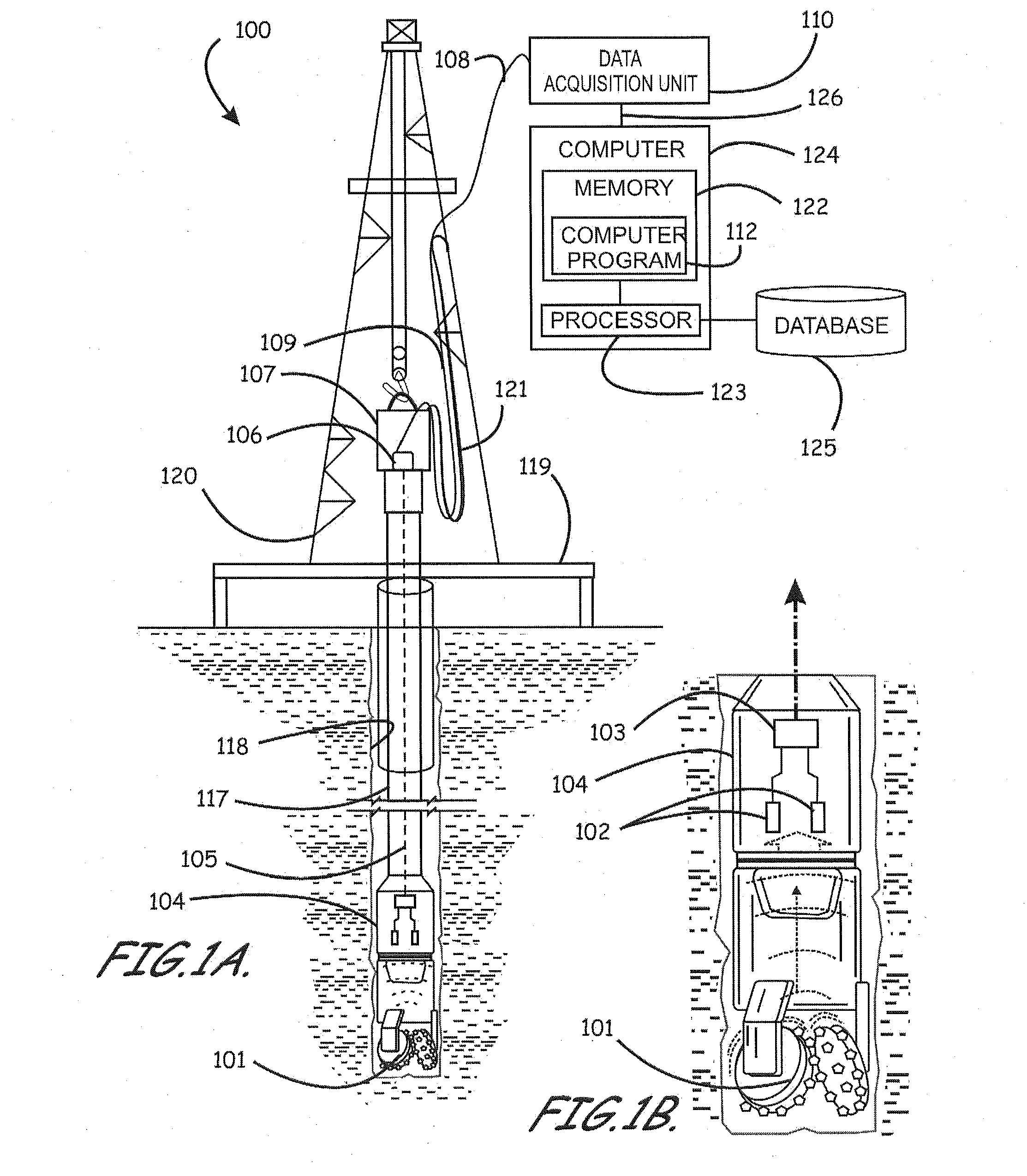 Apparatus, program product, and methods of evaluating rock properties while drilling using downhole acoustic sensors and a downhole broadband transmitting system