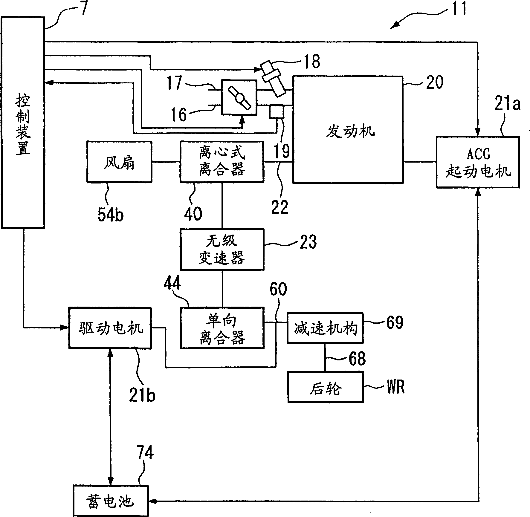 Power unit cooling device