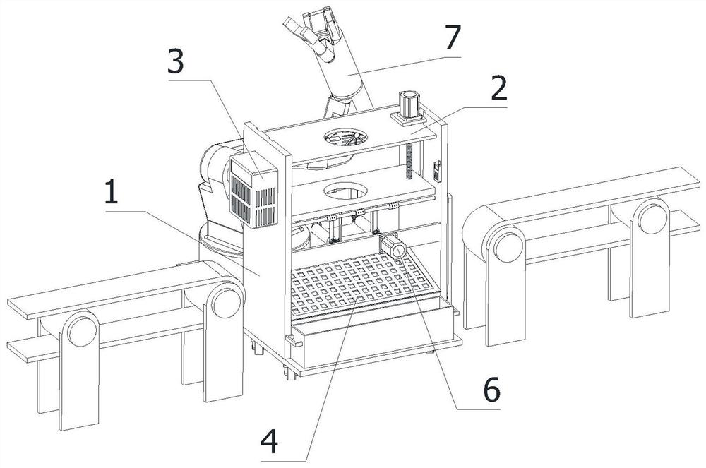 Automatic cooling device for large shaft workpieces after quenching