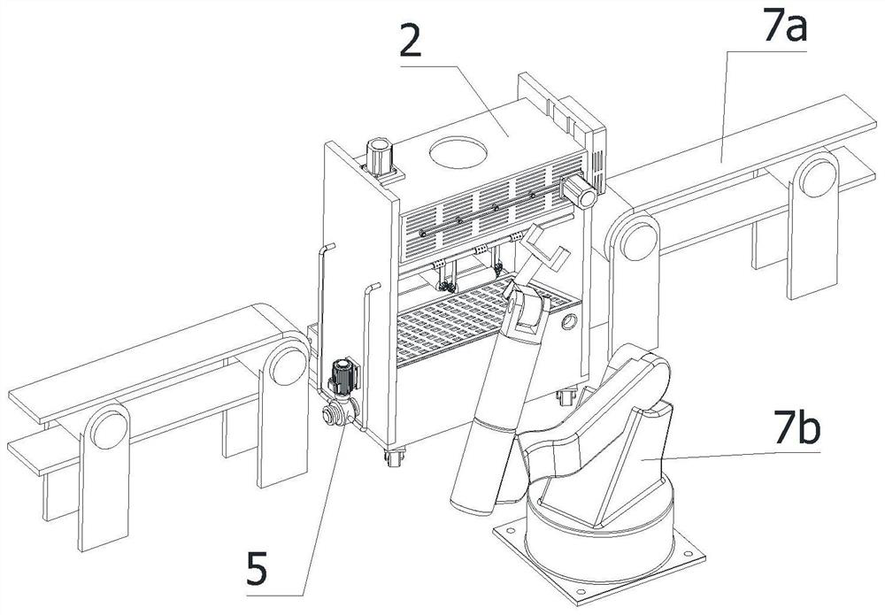 Automatic cooling device for large shaft workpieces after quenching