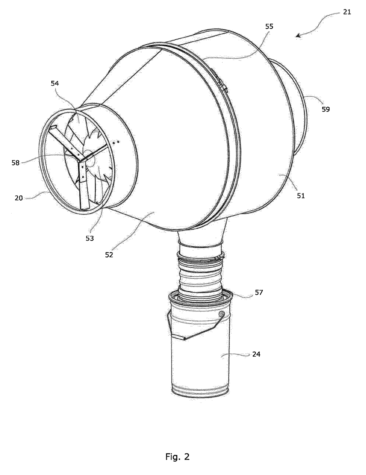 Fire protection system for air cleaning system