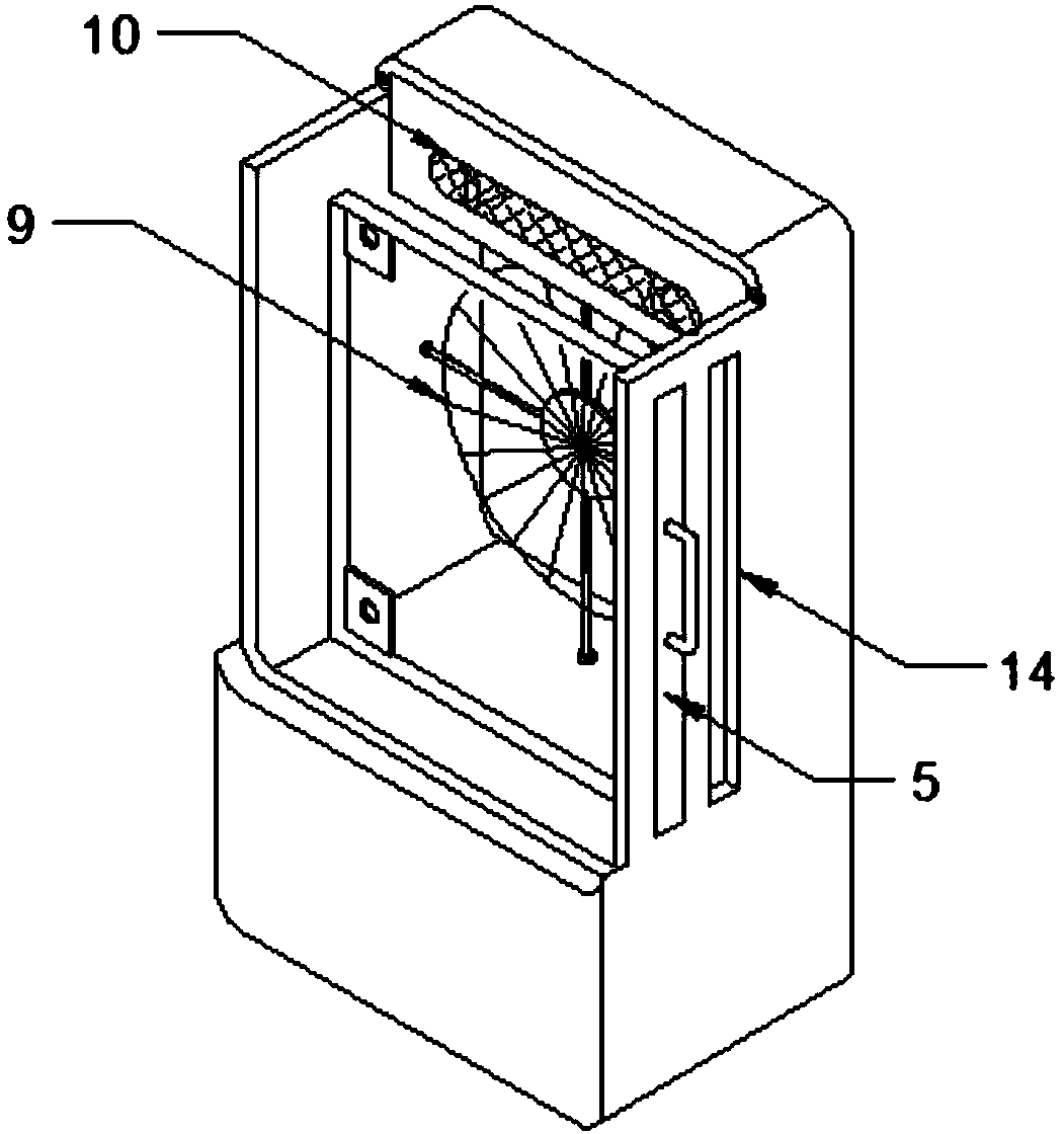 Air purification device with conveniently-replaced filter element