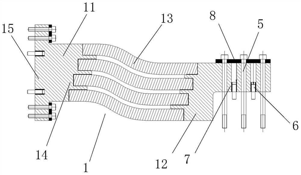 Connecting joint, toroidal field coil and fusion reaction device