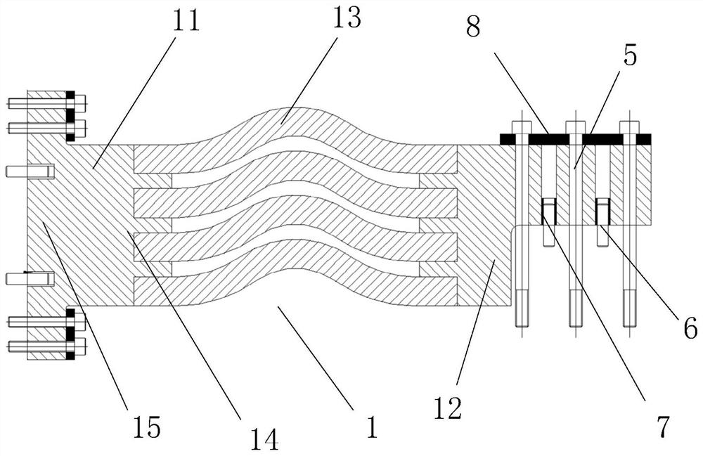 Connecting joint, toroidal field coil and fusion reaction device