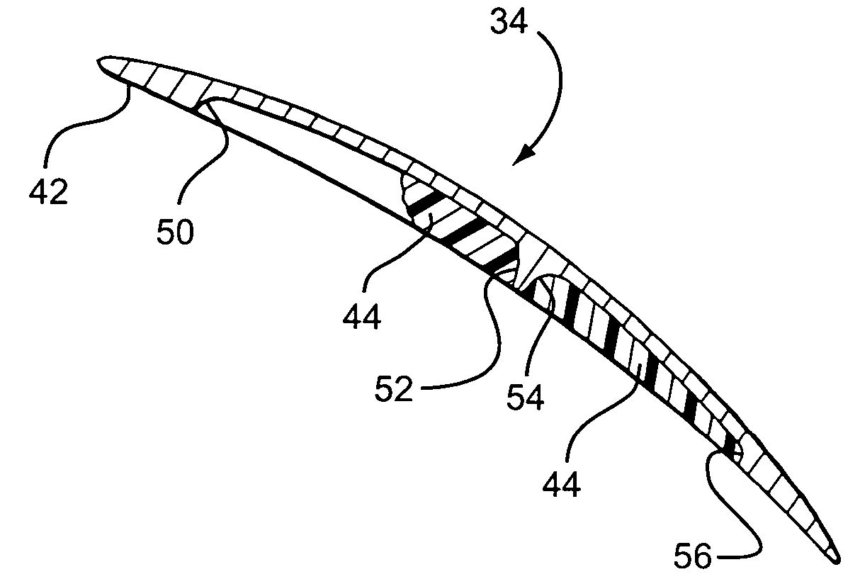 Hybrid bucket and related method of pocket design