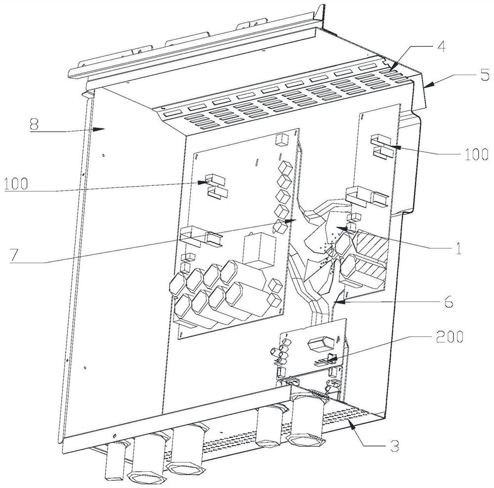 Heat dissipation structure, electric appliance box and outdoor unit