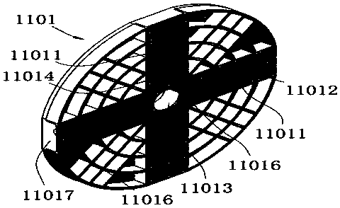 Inner and outer arc-shaped template linkage mechanism and equipment for steel tube bearing and flaring mouths