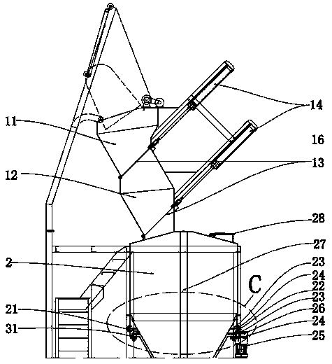 Composite biomass gasification furnace