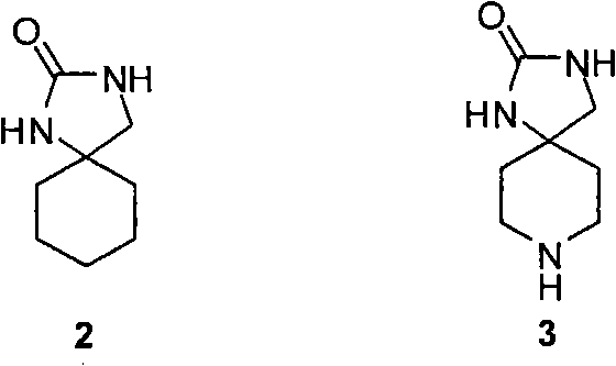 Synthesizing method of aromatic ring ureas loop-coil medicament template