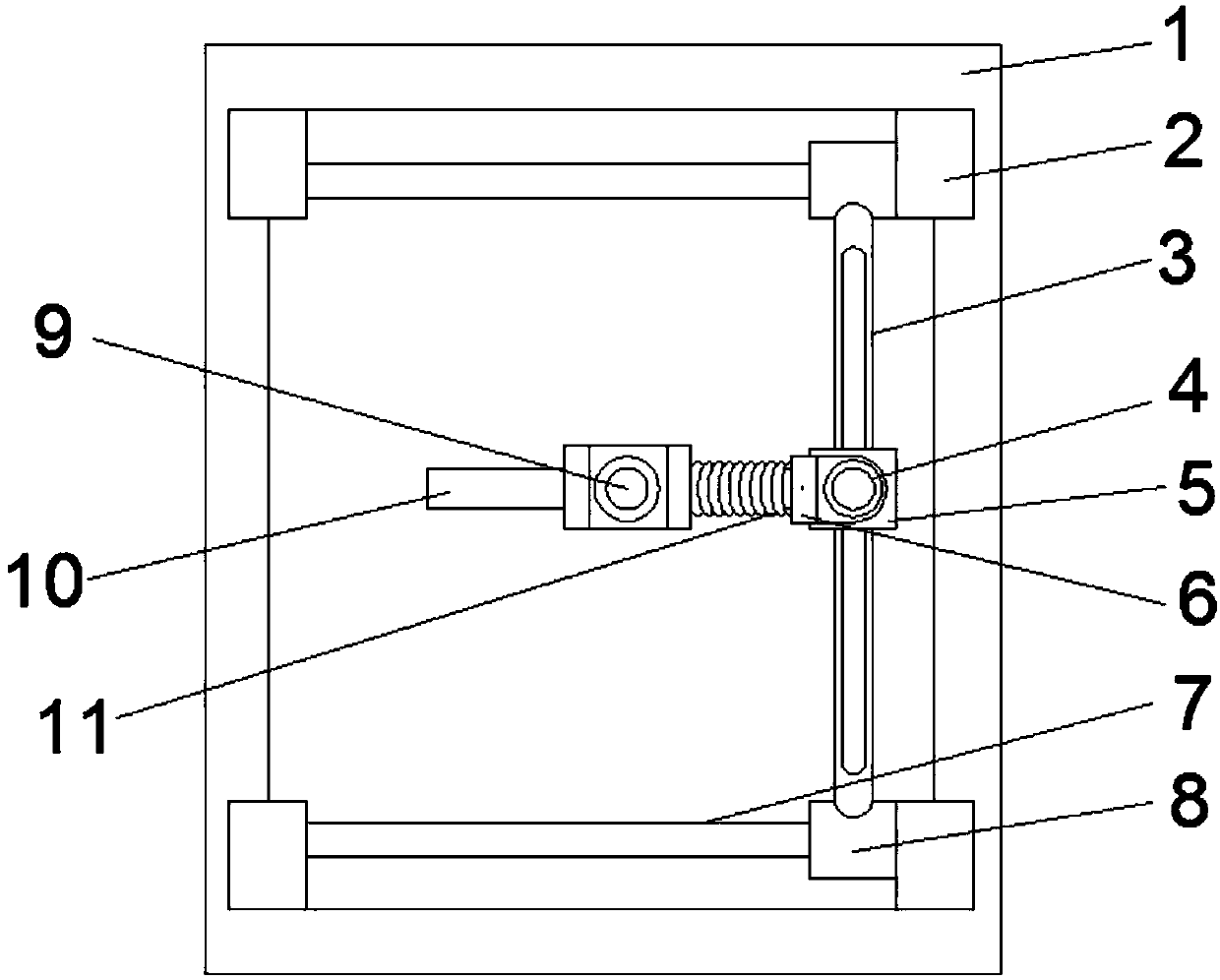 Trajectory auxiliary device of laser cutting machine