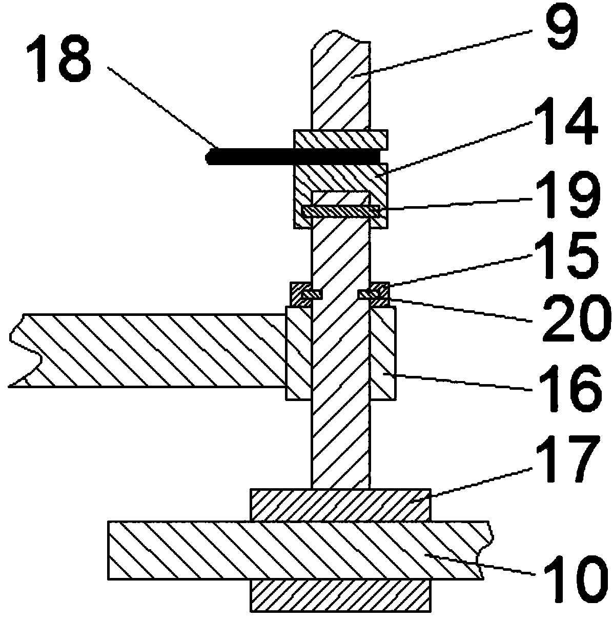 Trajectory auxiliary device of laser cutting machine