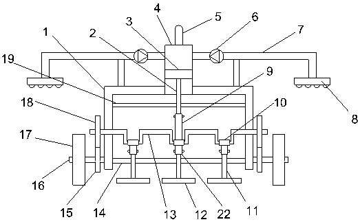 Ground leveling vehicle for municipal construction