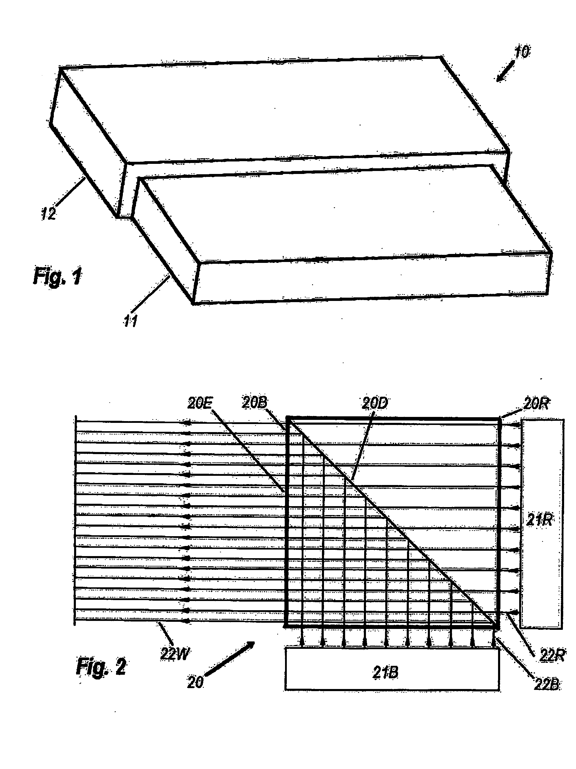 Dichroic beam combiner utilizing blue LED with green phosphor