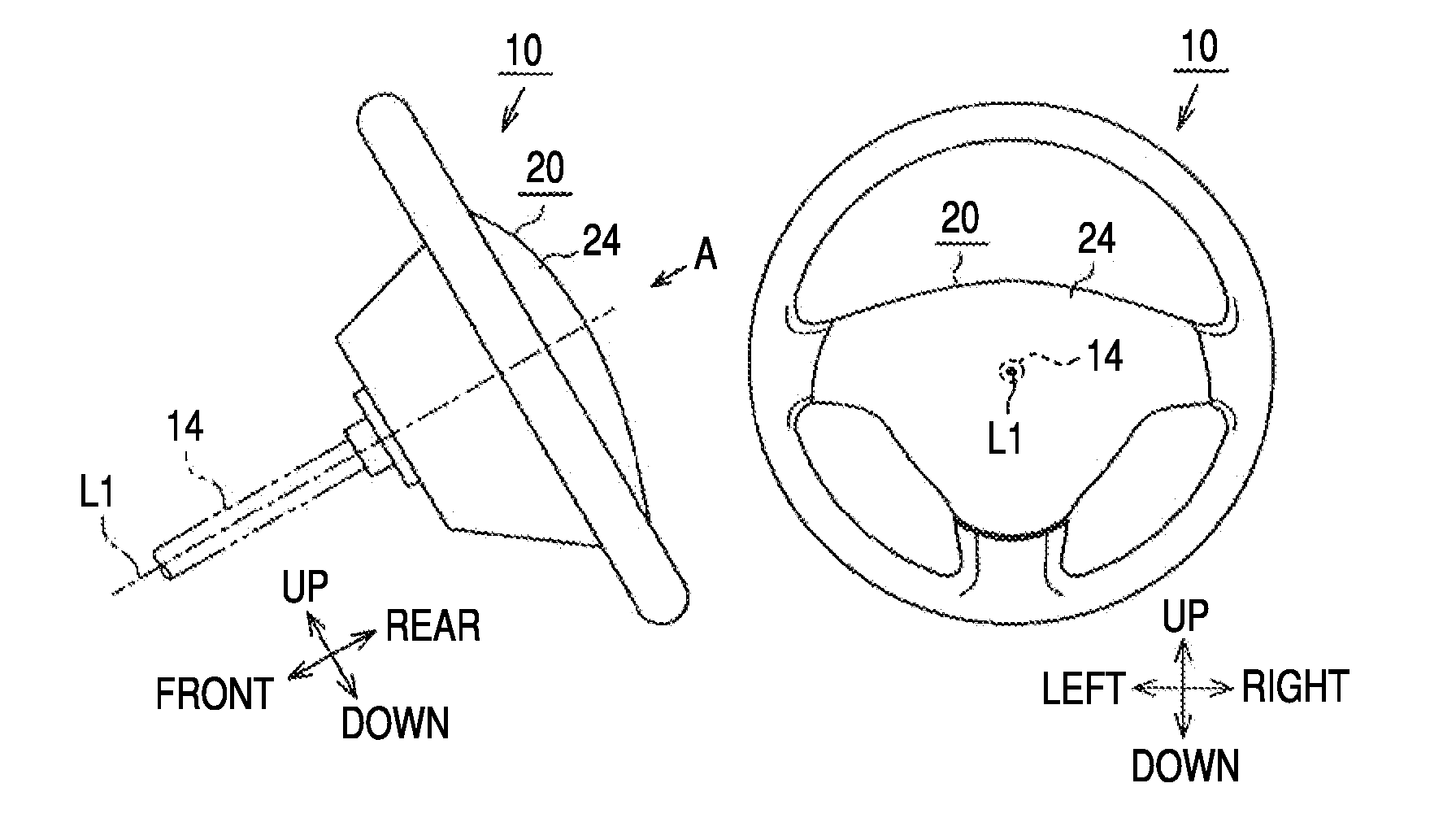 Damping system for steering wheel