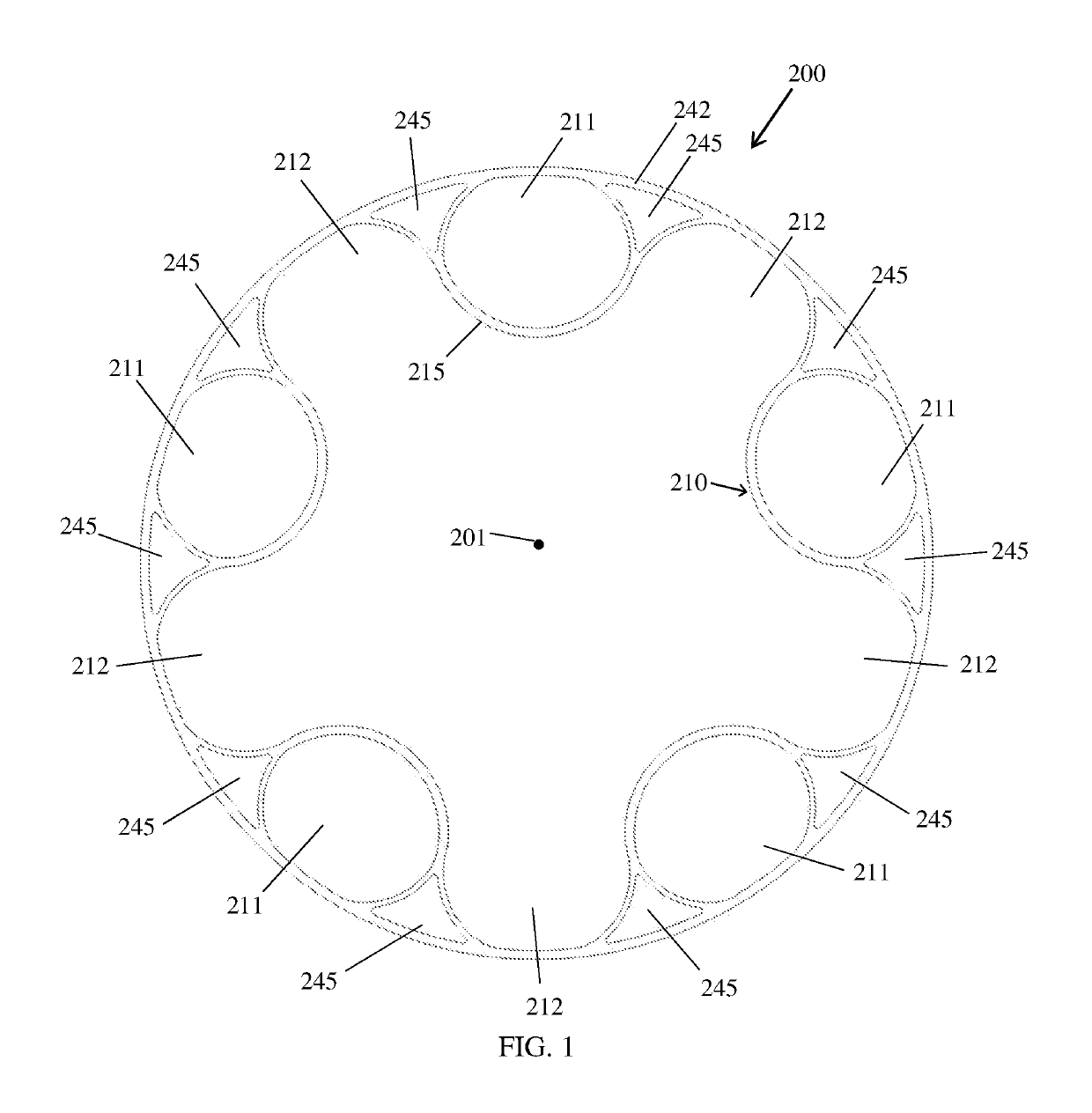 Non-pneumatic support structure