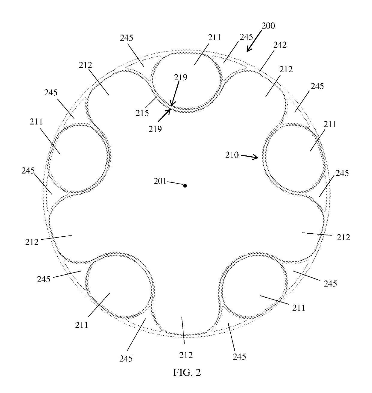 Non-pneumatic support structure