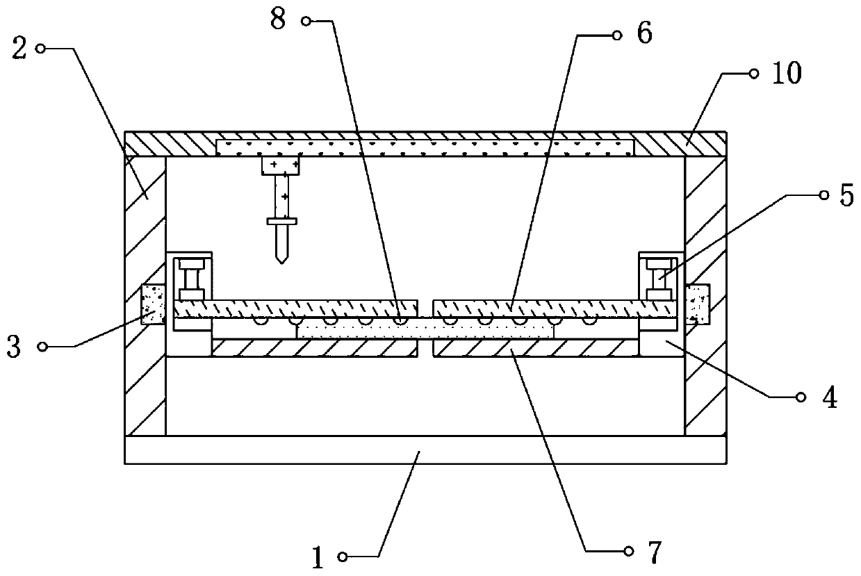 Base band sheet-pulling device for processing conducting copper foil adhesive tape