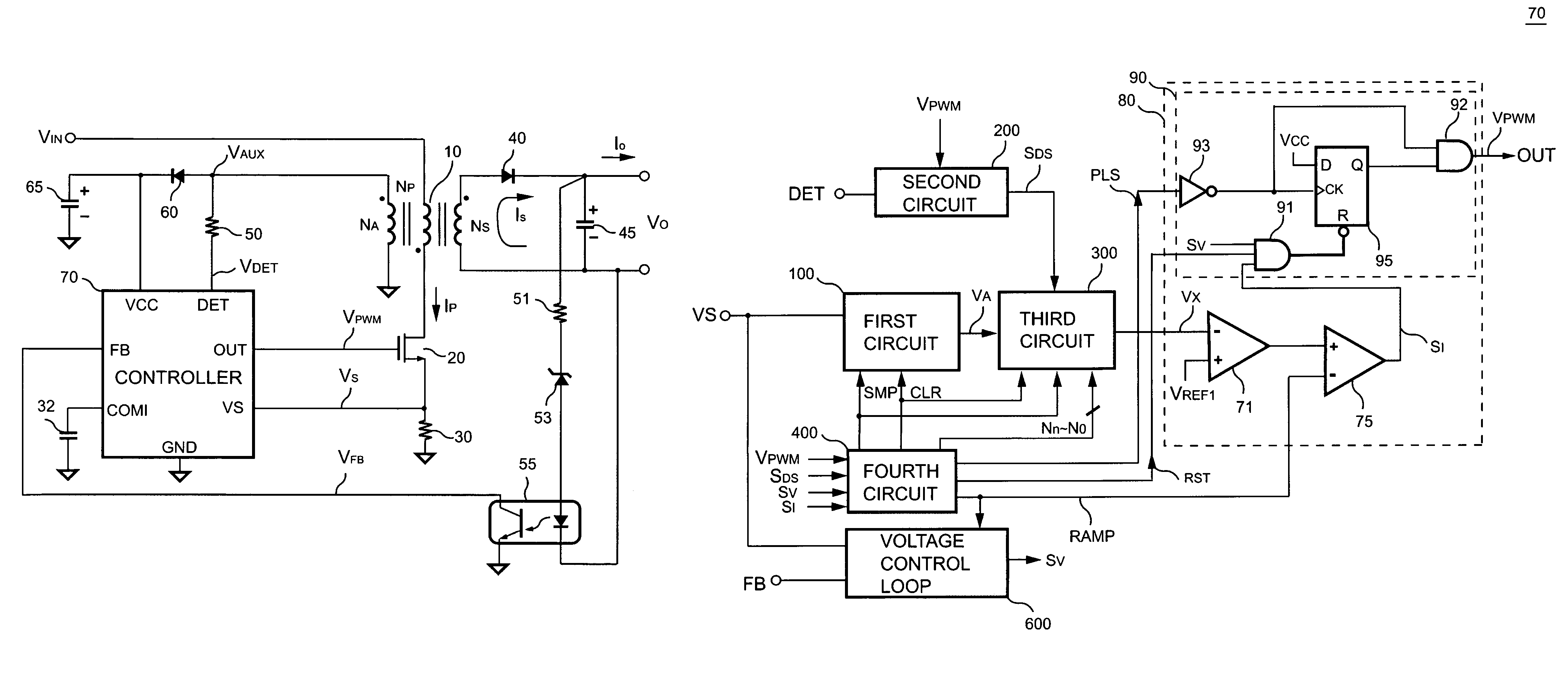 Controller having output current control for a power converter