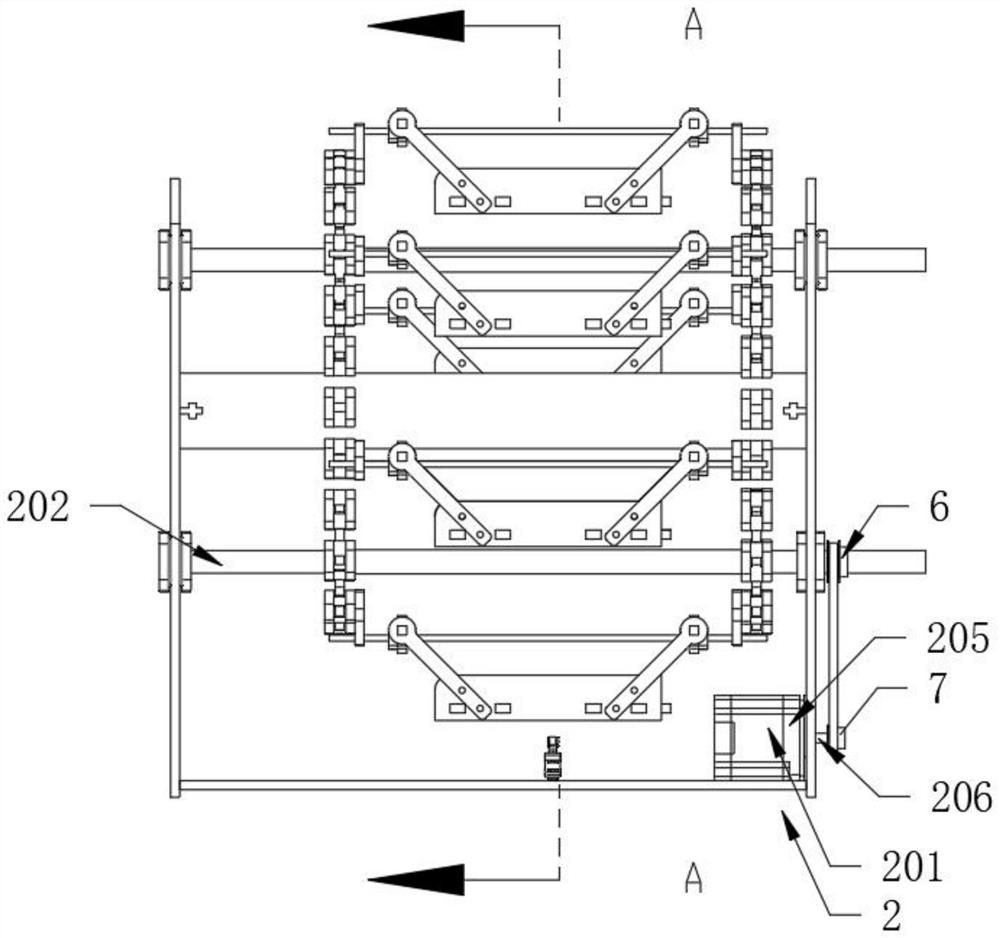 Three-dimensional pipeline stacking device