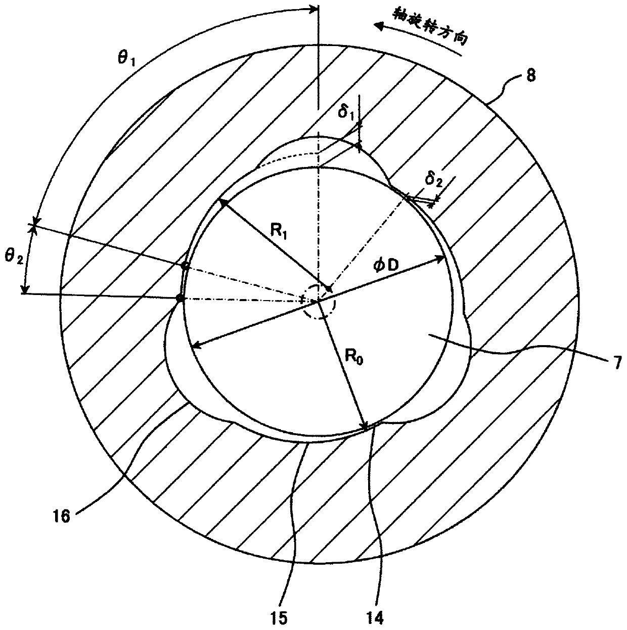 Turbo compressor and refrigerator using same